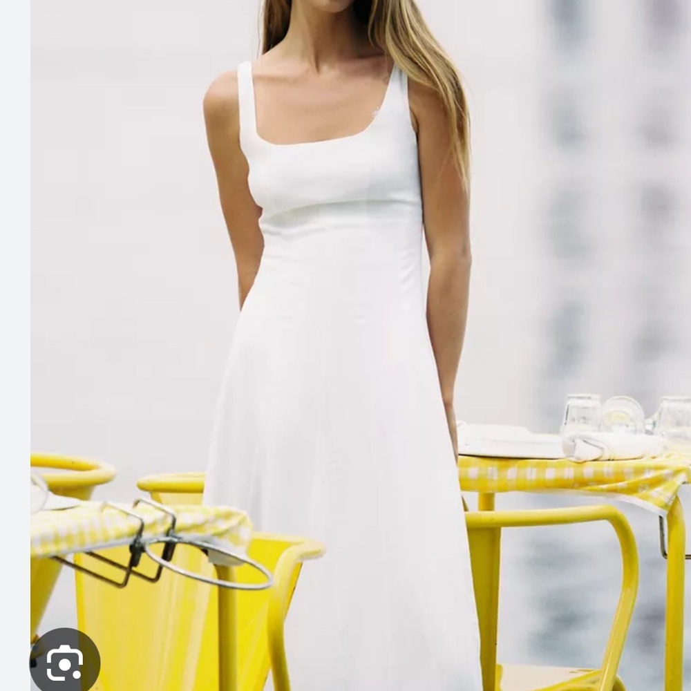 Zara White Maxi Dress